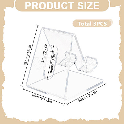 3Pcs Acrylic Mobile Phone Holders AJEW-FG0007-97-1