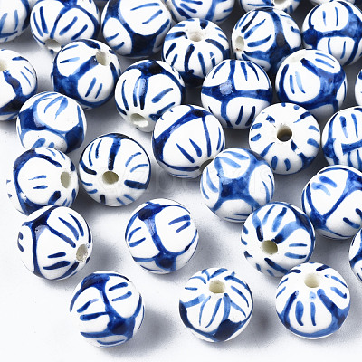 Handmade Porcelain Beads PORC-Q212-12mm-1-1