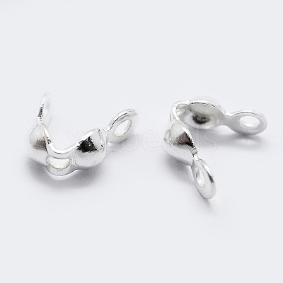 925 Sterling Silver Bead Tips Knot Covers STER-K167-003S-1