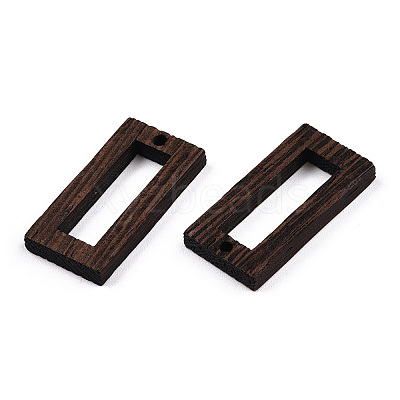 Natural Wenge Wood Pendants WOOD-T023-36-1