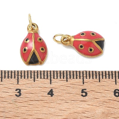 304 Stainless Steel Enamel Pendants STAS-K330-11G-1