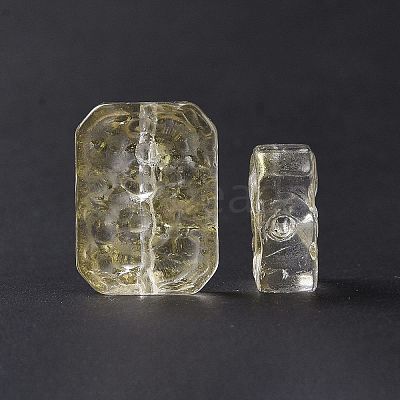 Transparent Spray Painted Glass Beads GLAA-I050-08-1