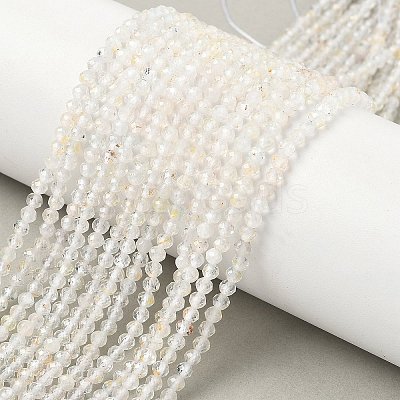 Natural White Topaz Beads Strands G-RM241221-B17-1