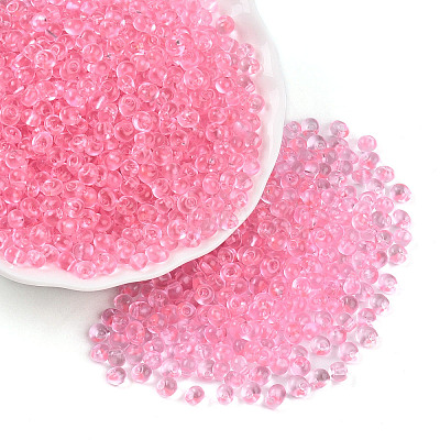 3/0 Baking Paint Glass Fringe Seed Beads SEED-A034-04C-1