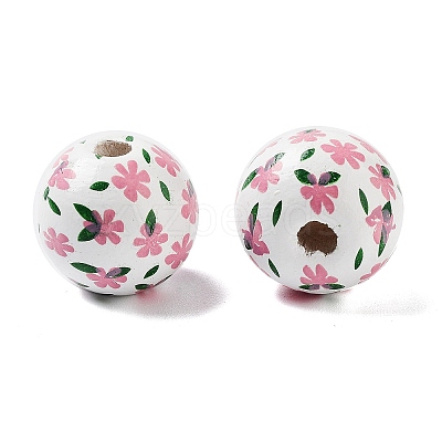 Wood European Beads WOOD-M011-06D-1