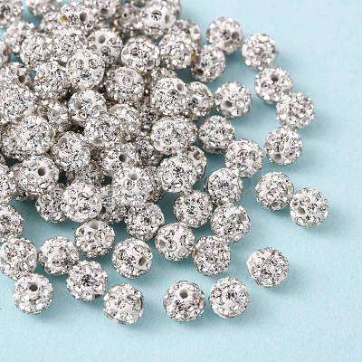 Polymer Clay Rhinestone Beads RB-A053-4mm-01-1