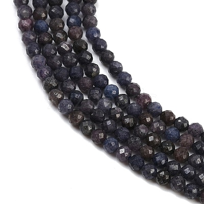 Natural Sapphire Beads Strands G-G204-A01-3.5mm-1
