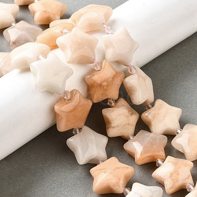 Natural Pink Aventurine Beads Strands G-U023-C01-01-1