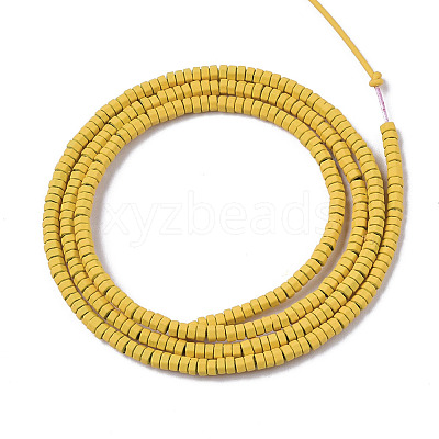 Spray Painted Non-magnetic Synthetic Hematite Beads Strands G-R468-02A-11-1
