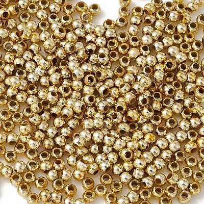 Plating Plastic Acrylic Round Beads PACR-L003-3mm-LG-1