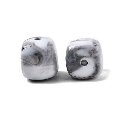 Opaque Acrylic Beads OACR-D320-01G-1