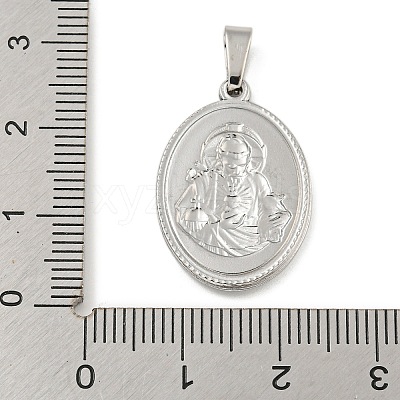 Non-Tarnish 304 Stainless Steel Pendants STAS-B071-02A-21P-1