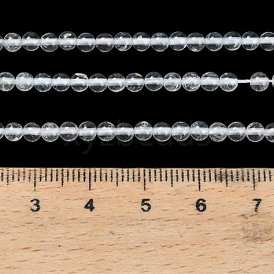 Natural White Topaz Beads Strands X-G-P627-3mm-02-1