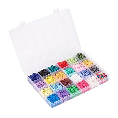 4224Pcs 24 Colors Handmade Polymer Clay Beads CLAY-YW0001-16-1