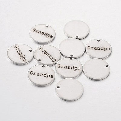 Non-Tarnish 201 Stainless Steel Pendants STAS-O078-B06-1