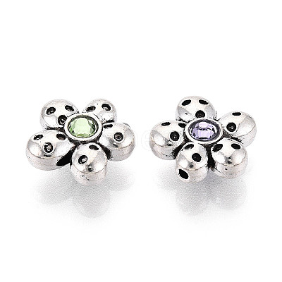Tibetan Style Alloy Beads TIBE-N013-28AS-1