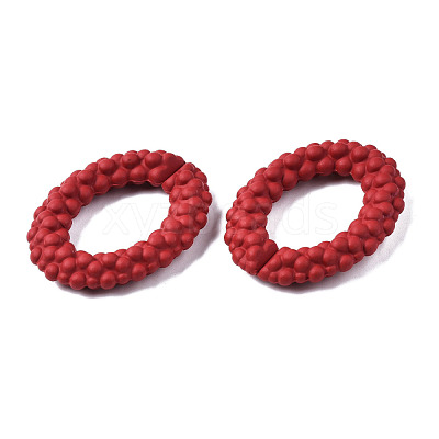 Spray Painted CCB Plastic Linking Rings CCB-Q091-011E-1