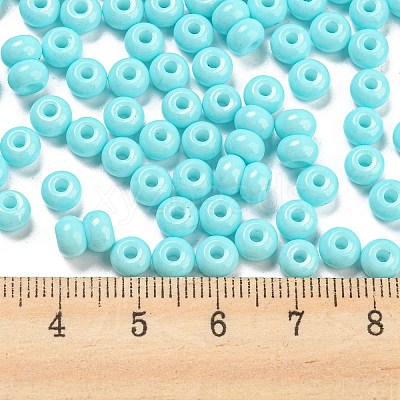 Imitation Jade 3/0 Glass Seed Beads SEED-Z001-A-B06-1