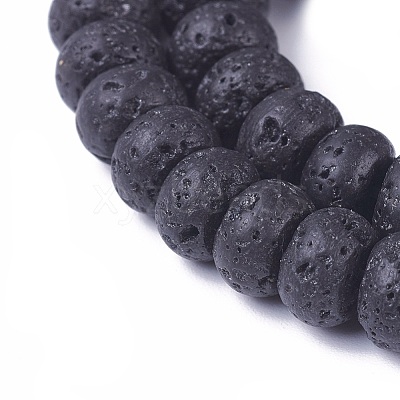 Natural Lava Rock Beads Strands G-E541-05B-1