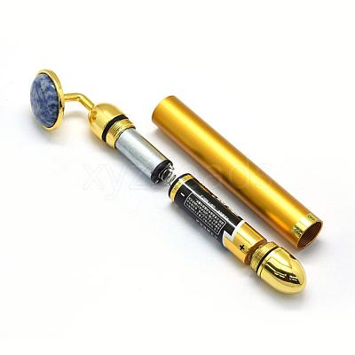 Natural Blue Spot Jasper Electric Massage Sticks G-E515-13N-1