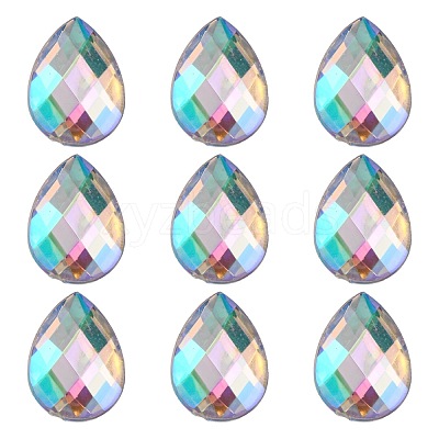 Imitation Taiwan Acrylic Rhinestone Cabochons GACR-A022-13x18mm-17-1