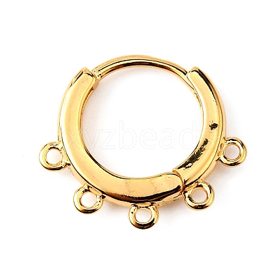Brass Hoop Earrng Findings LS-KK-WH0035-85C-1