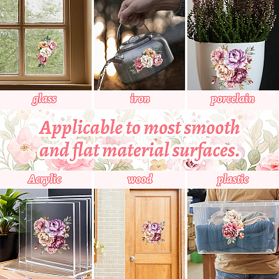3 Sheets 3 Styles PVC Waterproof Decorative Stickers DIY-WH0404-066-1