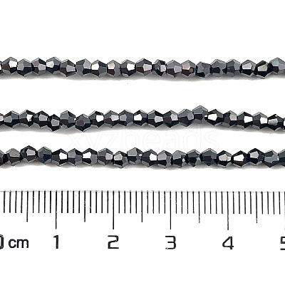 Transparent Electroplate Glass Beads Strands EGLA-A039-T2mm-UA13-1