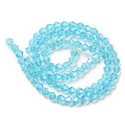 Transparent Electroplate Glass Beads Strands EGLA-A039-T2mm-A20-1