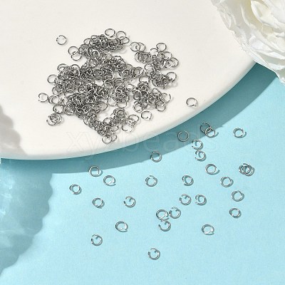 Non-Tarnish 304 Stainless Steel Open Jump Rings X-STAS-E066-01-3mm-1