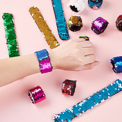 Mermaid Slap Bracelets BJEW-TA0003-01-1