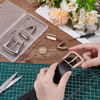 2 Bags 2 Colors Alloy Buckles AJEW-BC0009-25-1