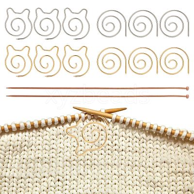 2Pcs Bamboo Single Pointed Knitting Needles TOOL-CP0001-38-1
