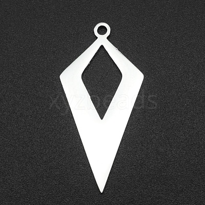 Tarnish Resistant 201 Stainless Steel Open Back Bezel Pendants STAS-R111-LA067-15-1