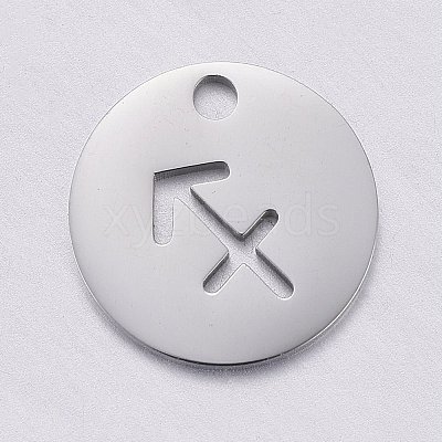 Non-Tarnish 304 Stainless Steel Charms STAS-F246-01E-1