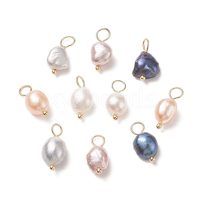 Natural Cultured Freshwater Pearl Pendants PALLOY-JF01949-01-1