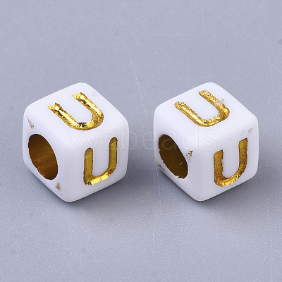 Plating Acrylic Beads SACR-S297-09U-1