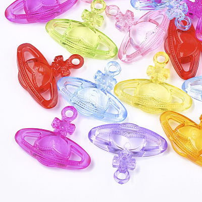 Transparent Acrylic Pendants X-TACR-S133-009-1