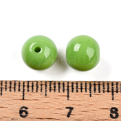 Opaque Solid Color Glass Beads LS-GLAA-N007-8mm-A11-1