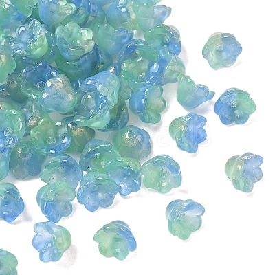 Transparent Glass Beads Caps GLAA-B028-01J-1