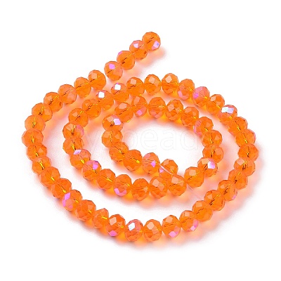 Electroplate Glass Beads Strands EGLA-A044-T1mm-L25-1