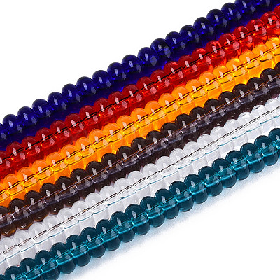 Transparent Glass Beads Strands GLAA-T025-6mm-15-1