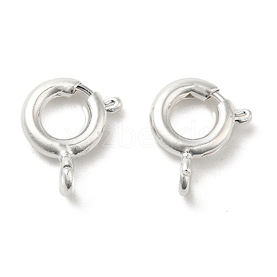 Brass Spring Ring Clasps KK-P249-08A-S-1