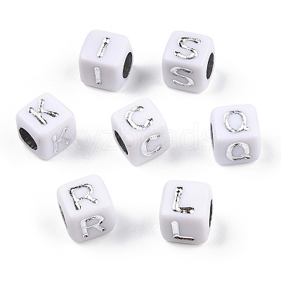 Plating Acrylic Beads SACR-S297-08-1