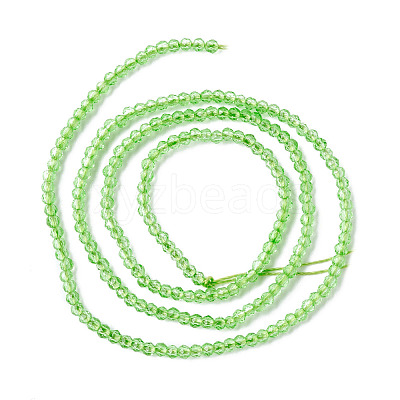 Transparent Glass Beads Strands GLAA-C019-01A-25-1