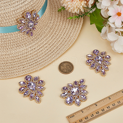 4Pcs Teardrop Shape Hotfix Rhinestone PATC-FG0002-25C-1