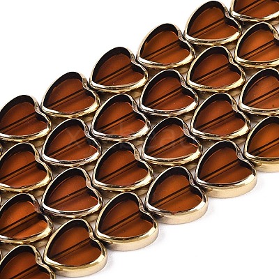 Electroplate Glass Beads Strands EGLA-T021-23E-1