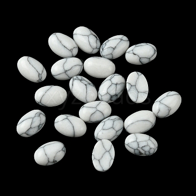 Synthetic Howlite Cabochons G-A094-01A-45-1