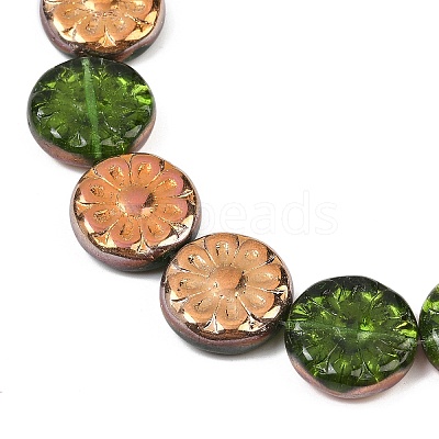 Czech Pressed Glass Beads GLAA-I061-48E-1
