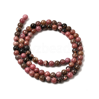 Natural Rhodonite Beads Strands G-D840-59-4mm-1